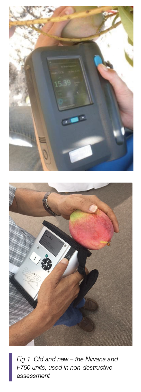 Figure 1. Old and new—the Nirvana and F750 units, used in non-destructive assessment.