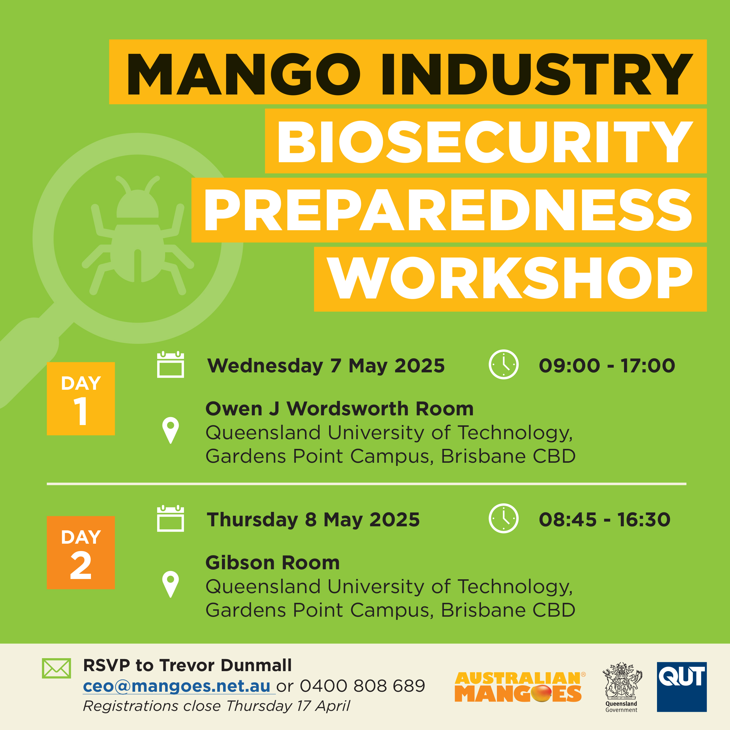Mango Biosecurity Preparedness Workshop