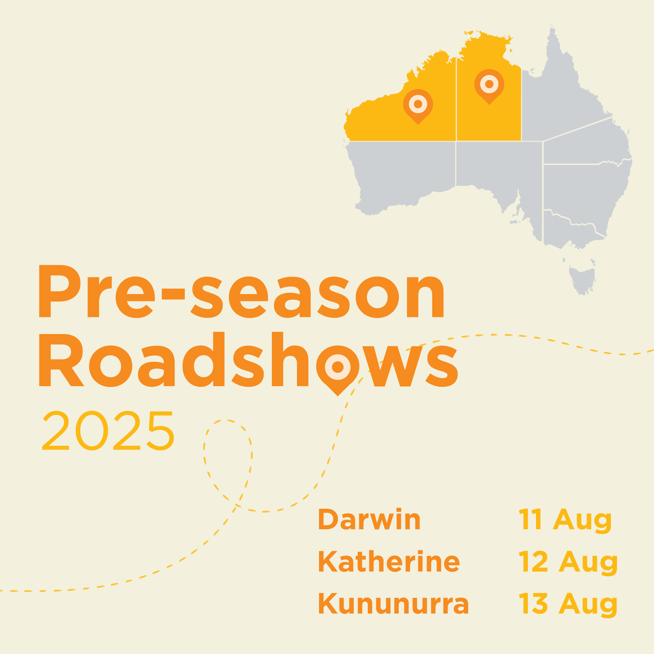 Katherine Pre-season Roadshow